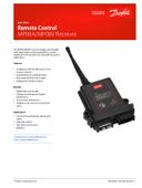 Remote control receiver RCT-MP08 Datasheet Danfoss EN