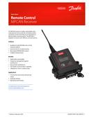 Remote control receiver RCT-MPCAN Datasheet Danfoss EN