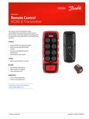 Remote Control Transmitter RCT-IKORE-B Datasheet Danfoss EN