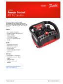 Remote Control Transmitter RCT-IK3 Datasheet Danfoss EN