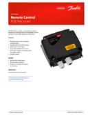 Remote control receiver RCT-R06 Datasheet Danfoss EN