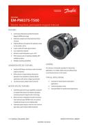 Electric Machine EM PMI375-T500 Data Sheet Danfoss EN