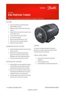 Electric Machine EM-PMI540-T4000 Data Sheet Danfoss EN