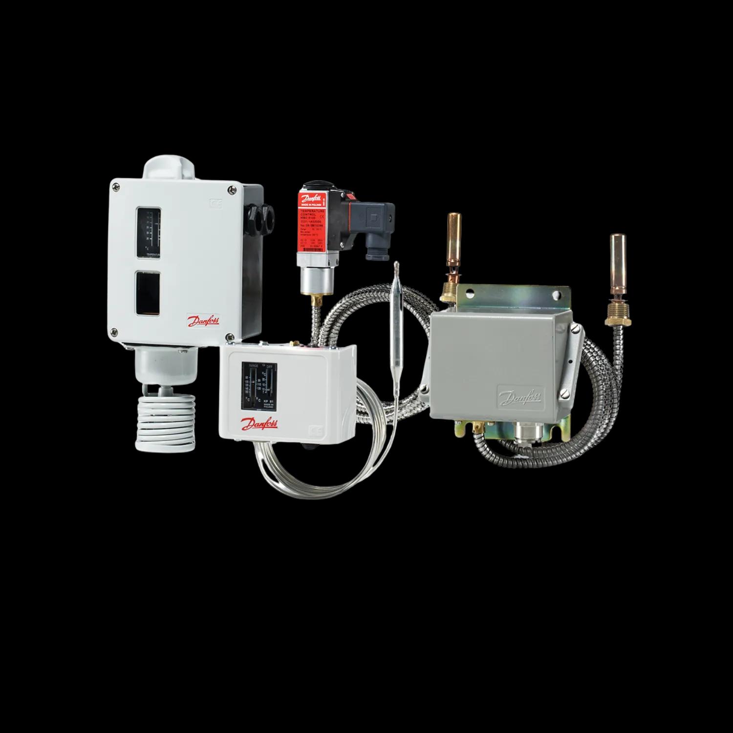 Pressostati, pressostati differenziali e termostati