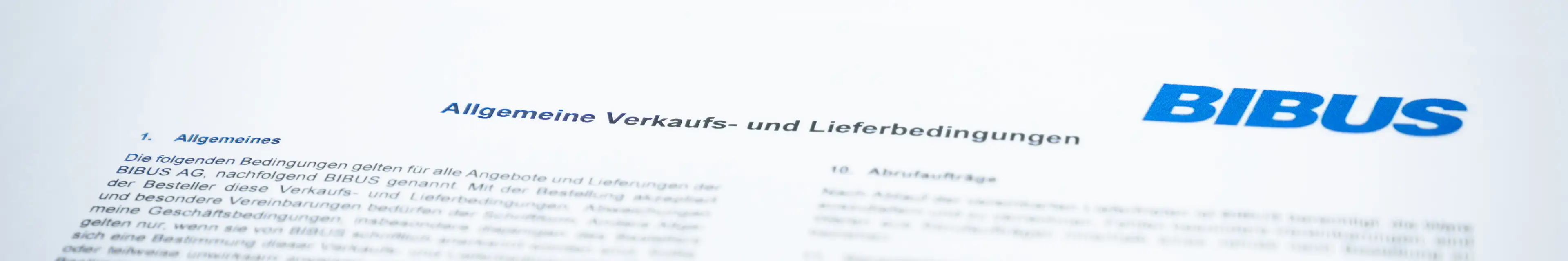 Allgemeine Verkaufs- und Lieferbedingungen Hero