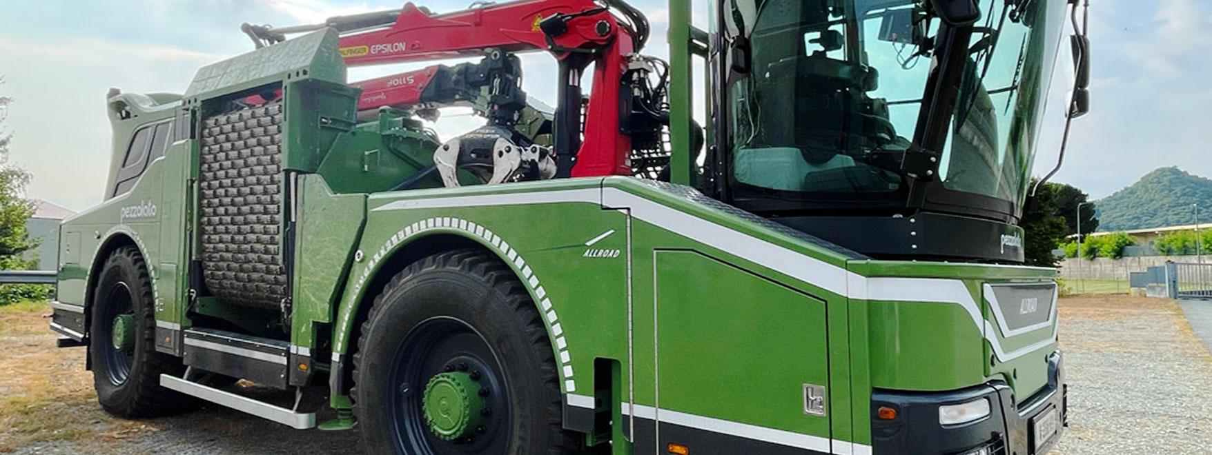 Trasmissione idrostatica per cippatore semovente All Road Pezzolato